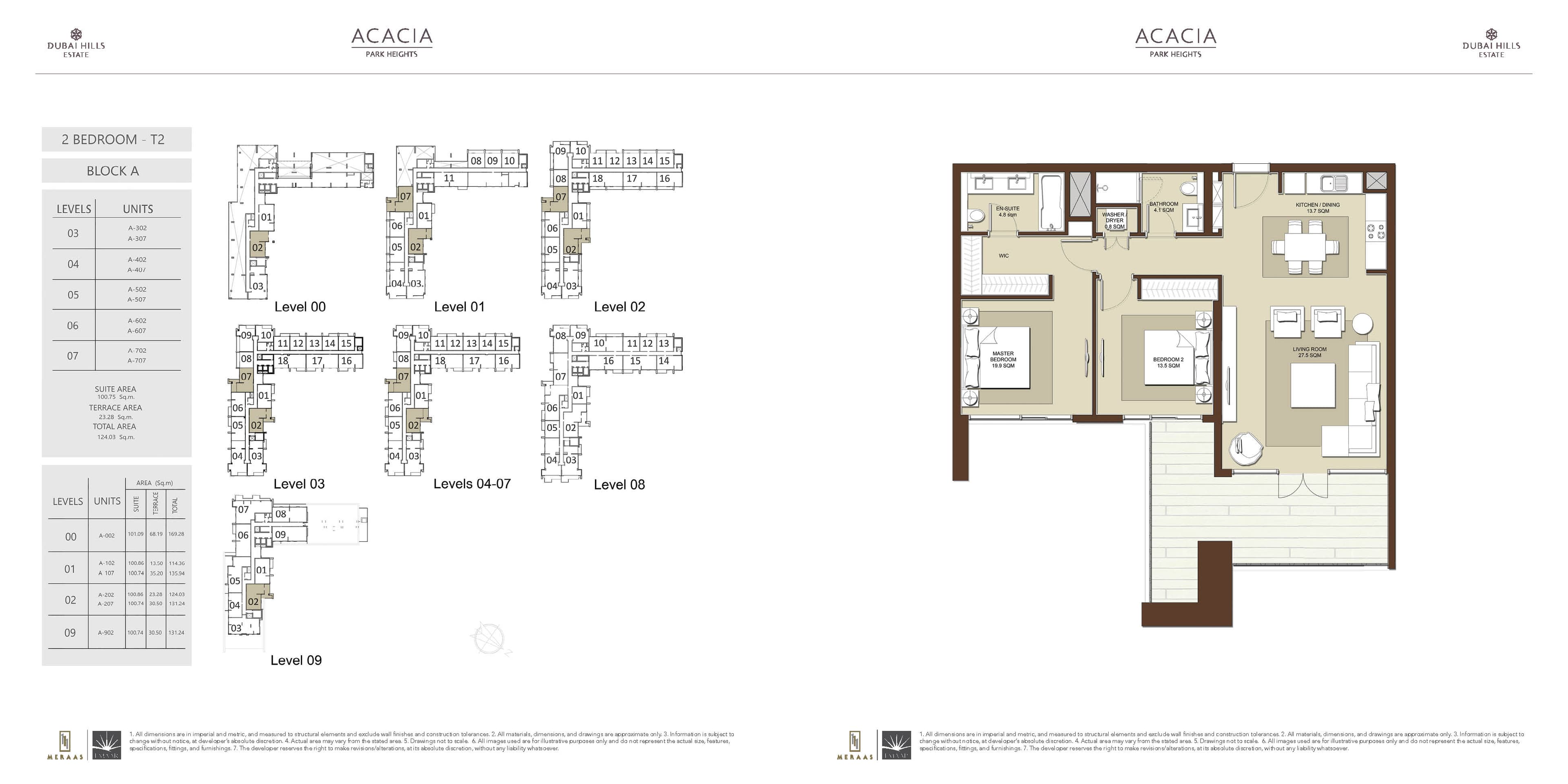 Acacia at Park Heights 2 BD T2 floor plan