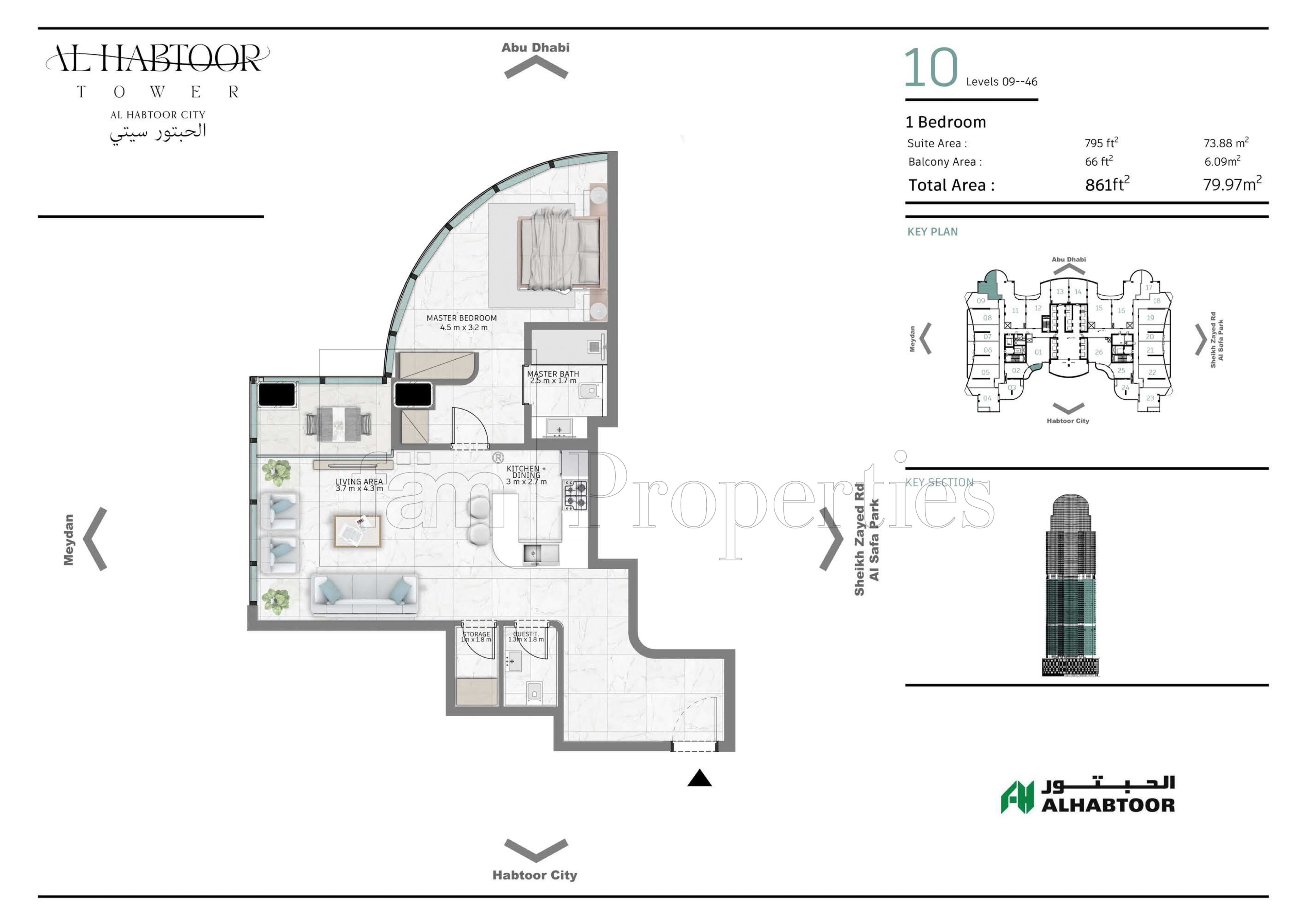 Al Habtoor Tower  floor plan