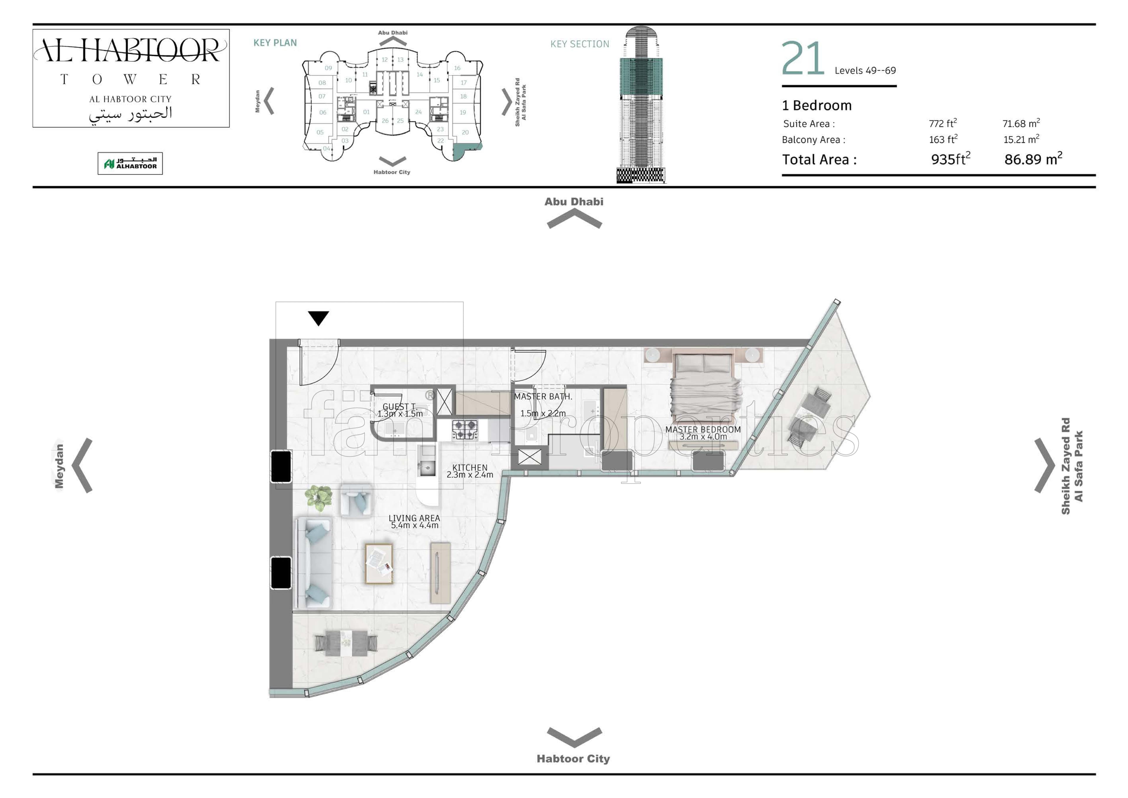 Al Habtoor Tower  floor plan