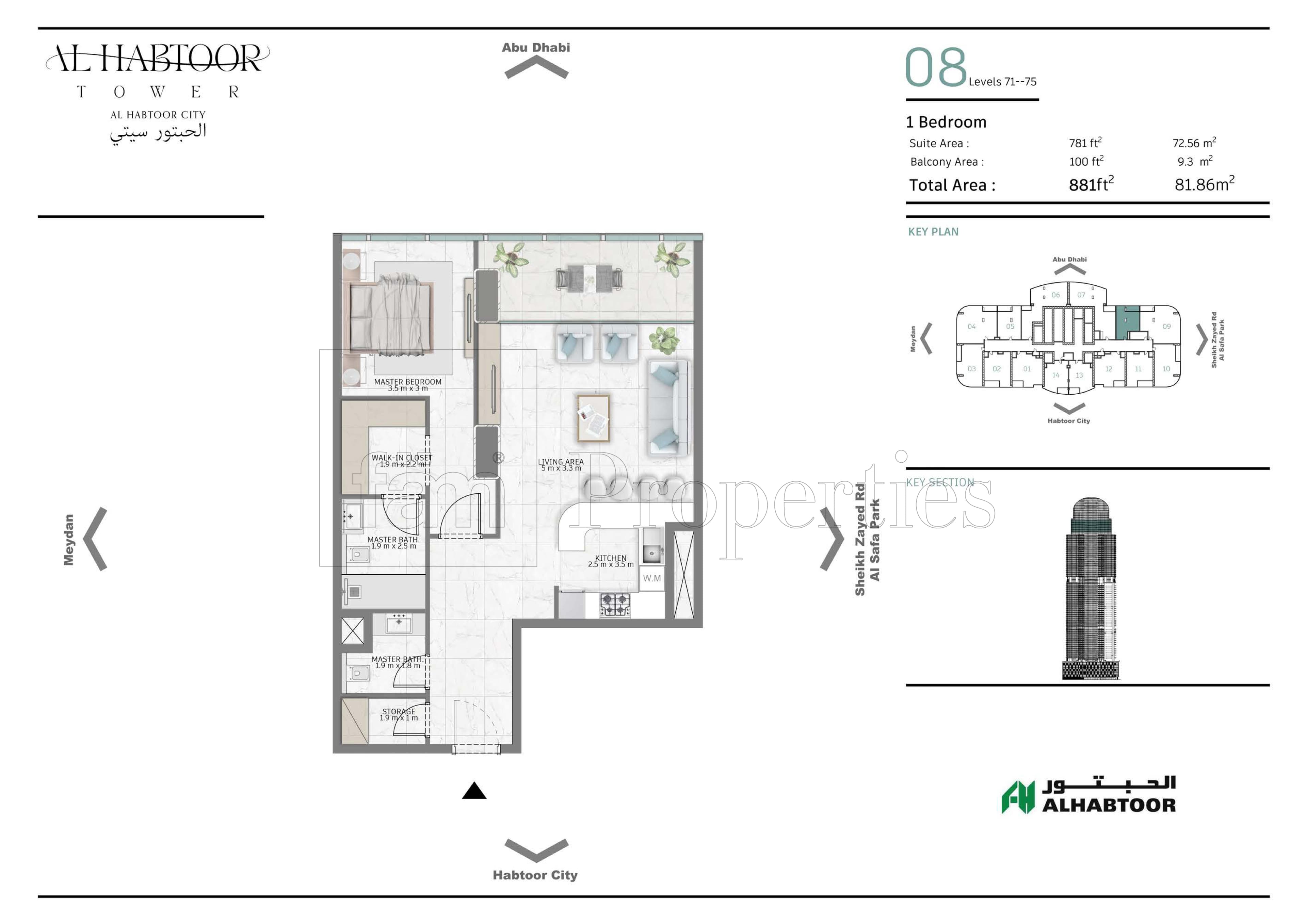 Al Habtoor Tower  floor plan