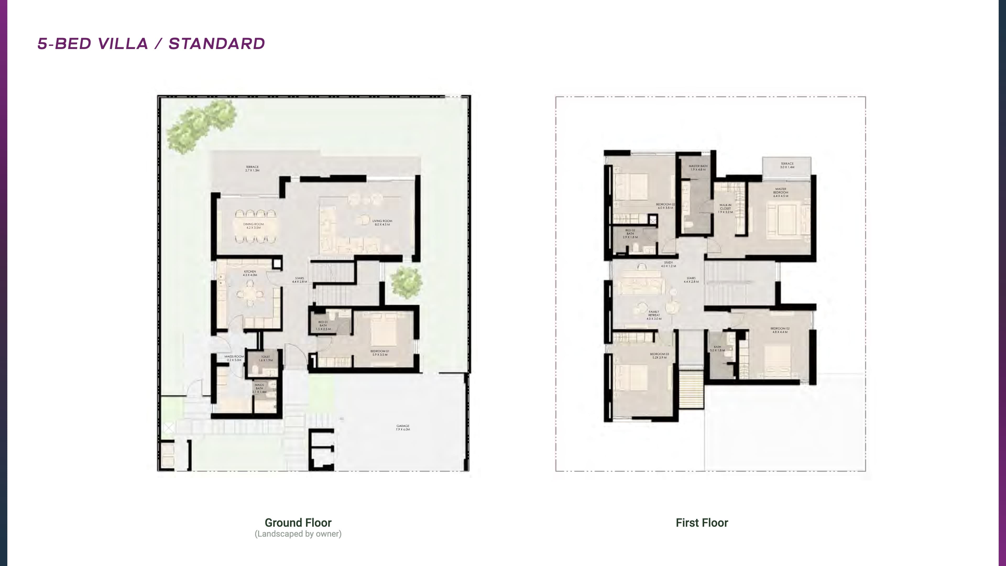 Athlon 5BR - Villa Standard floor plan