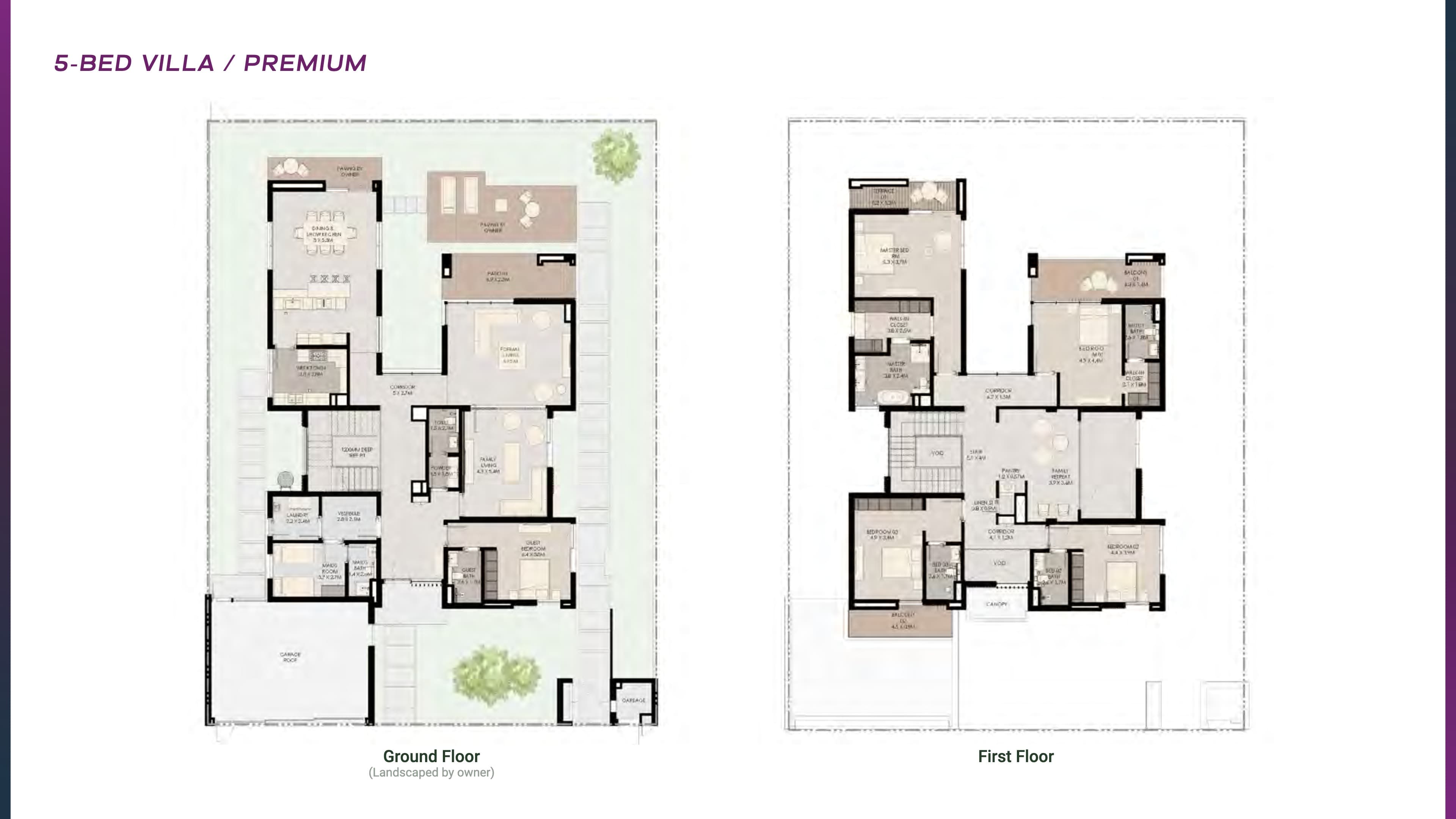 Athlon 5BR - Villa Premium floor plan