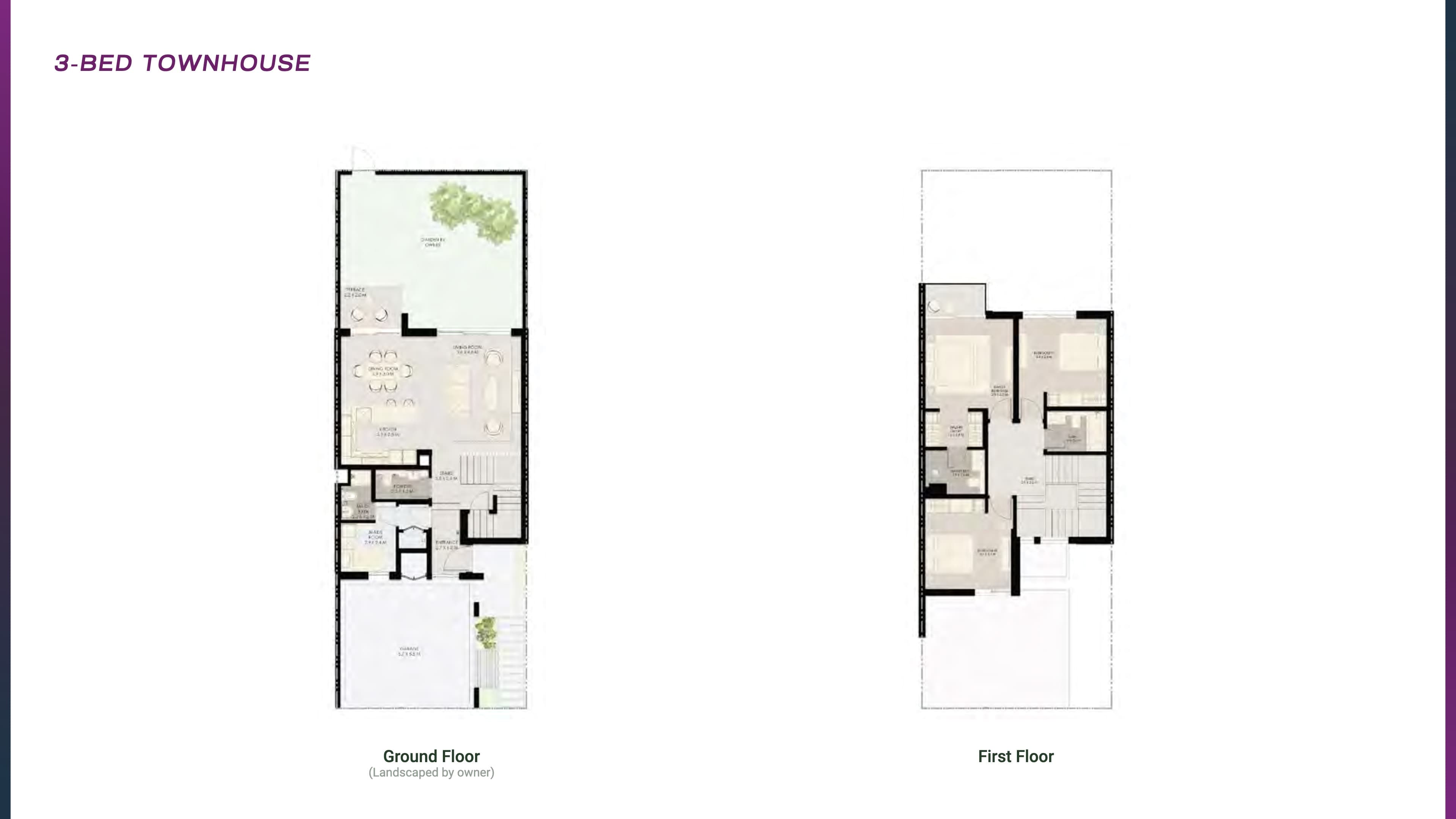 Athlon 3BR - Townhouse floor plan