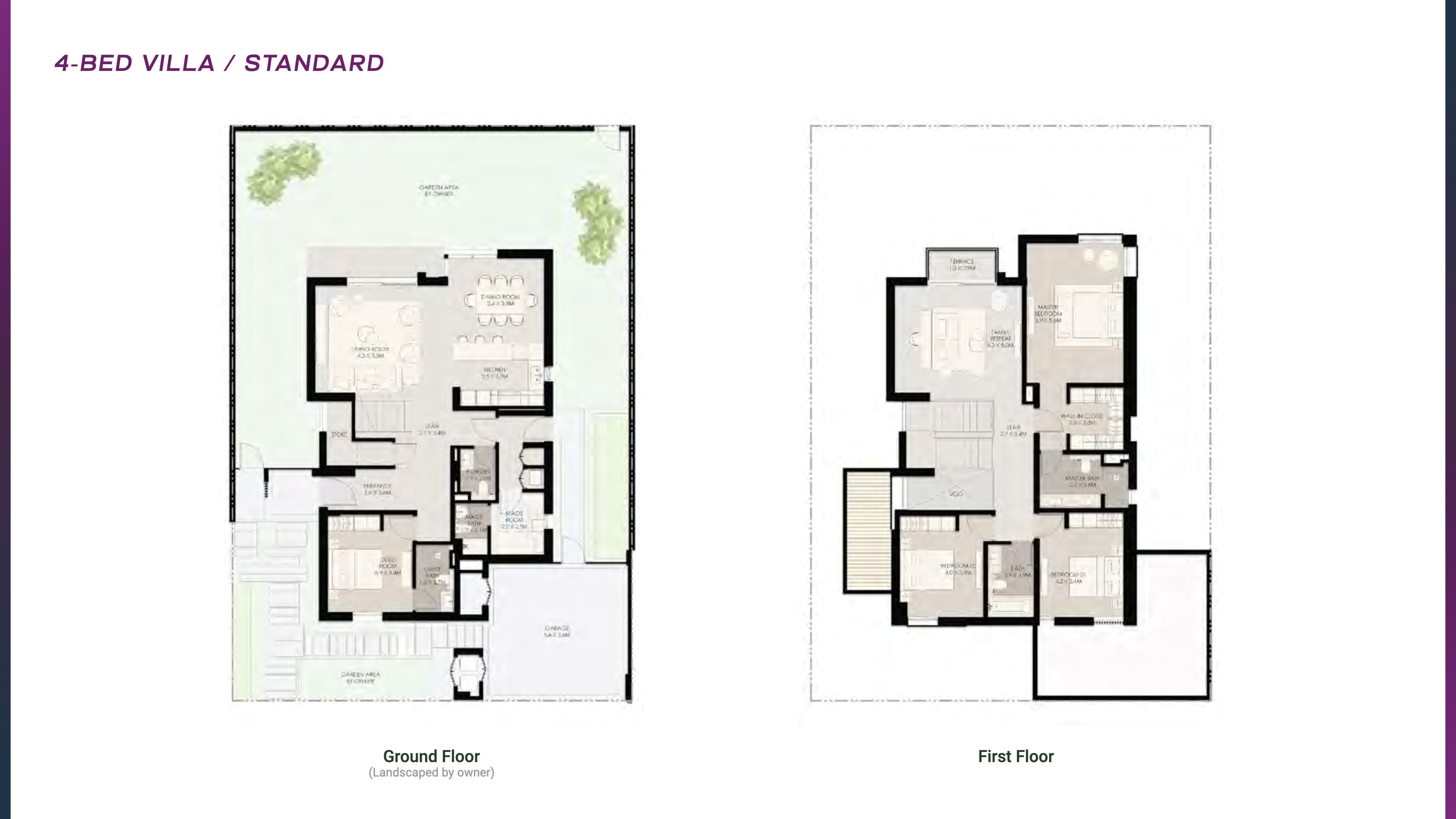 Athlon 4BR - Villa Standard floor plan