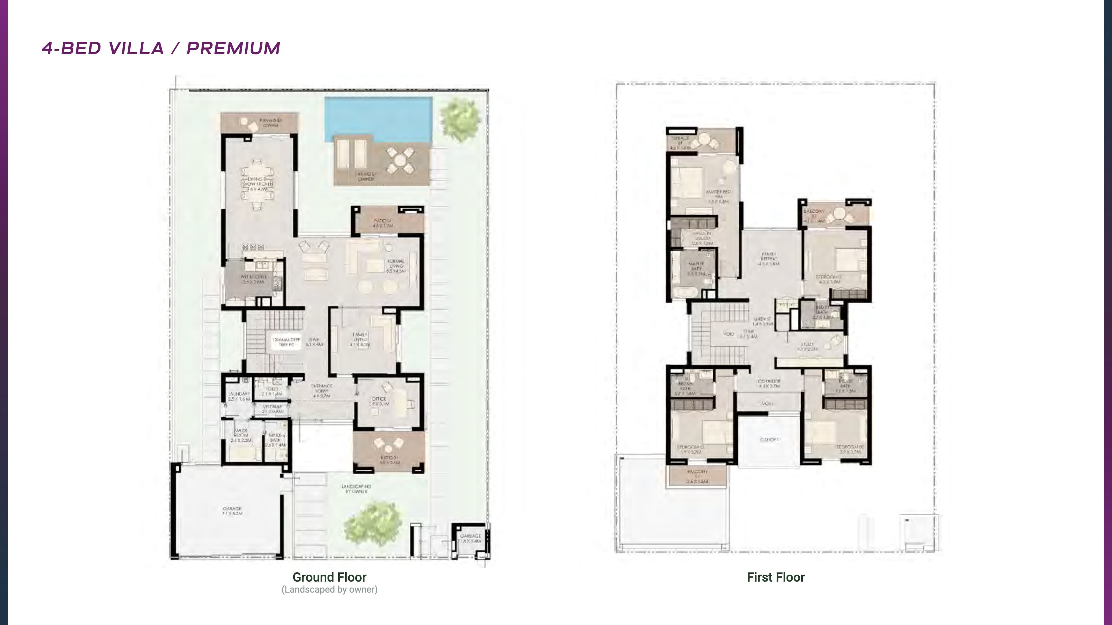 Athlon 4BR - Villa Premium floor plan
