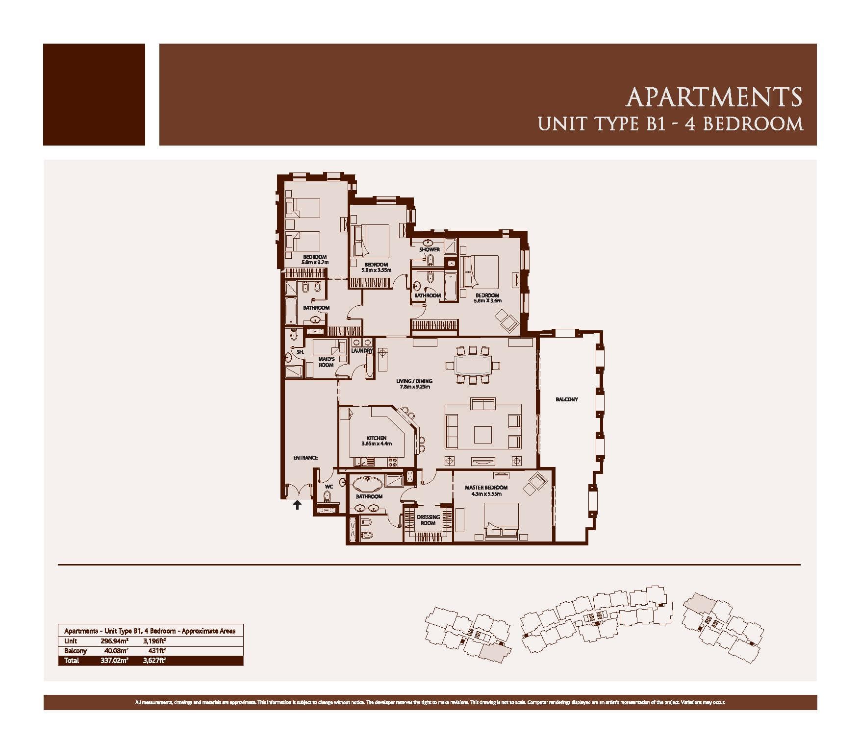 Balqis Residence 4 Bedroom floor plan