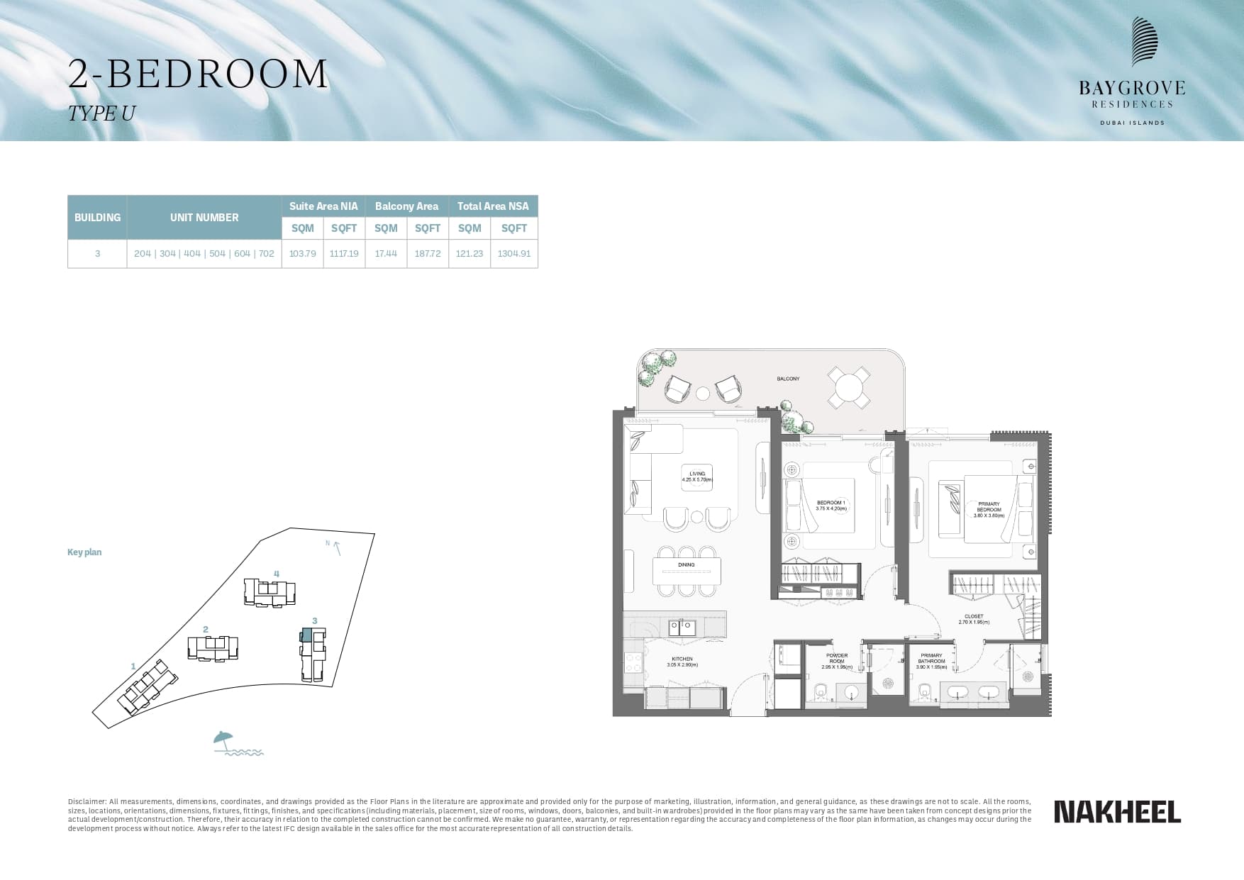 Bay Grove Residences 2 Bed floor plan