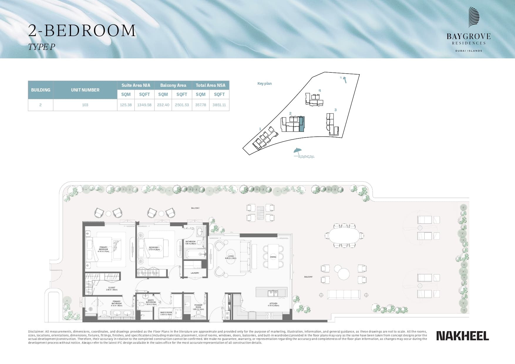 Bay Grove Residences 2 Bed floor plan