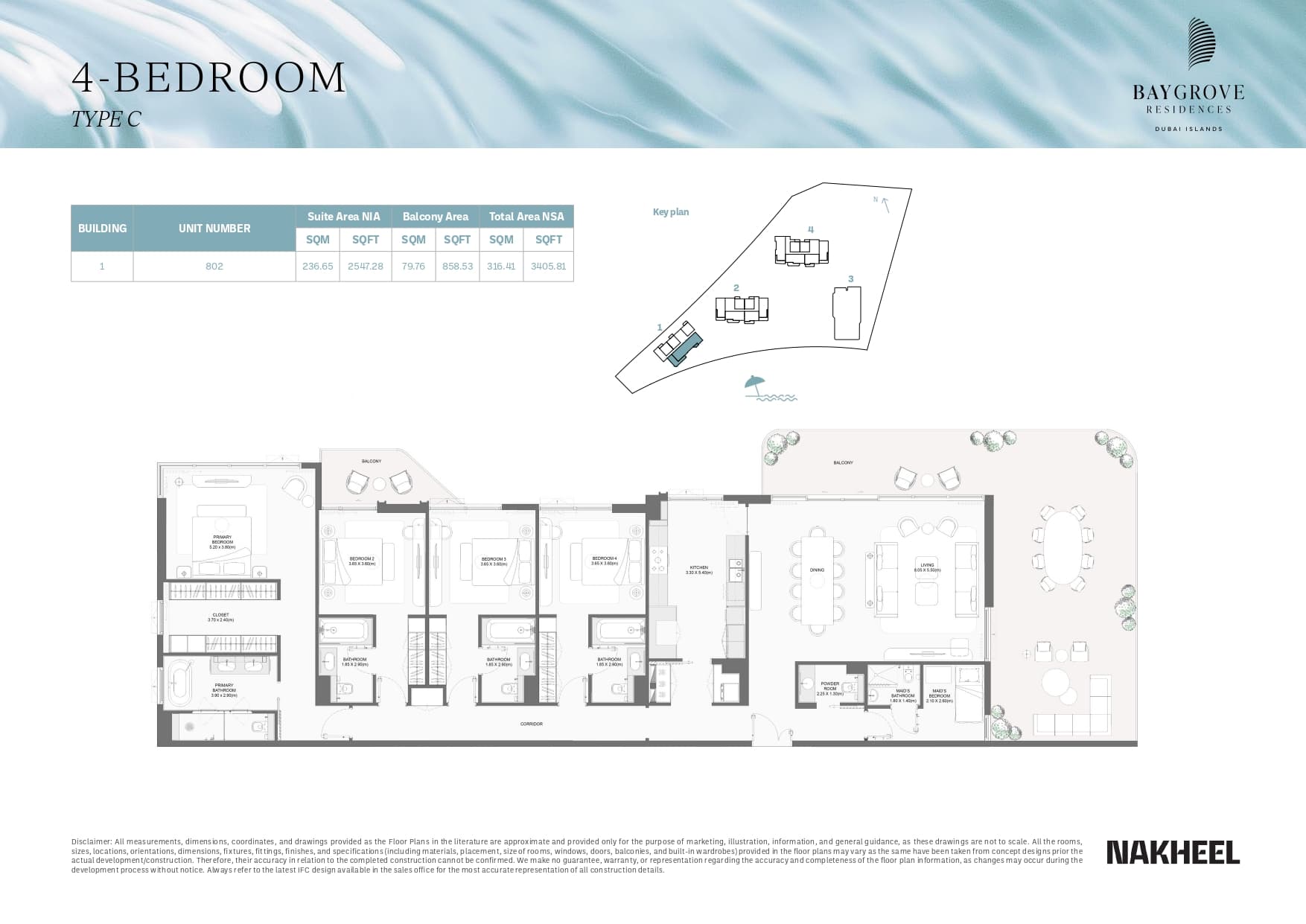 Bay Grove Residences 4 Bed floor plan