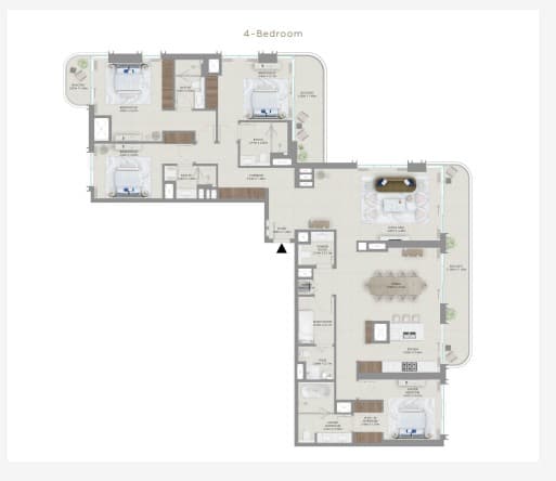 Baystar by Vida 4 Bed floor plan