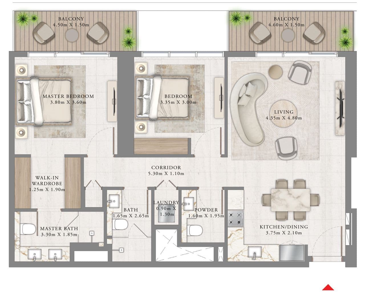 Emaar Beachfront  floor plan