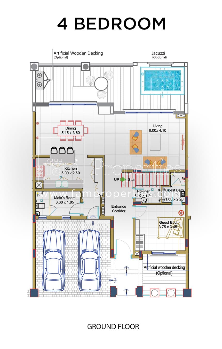 Bloomingdale 4 Bedroom floor plan