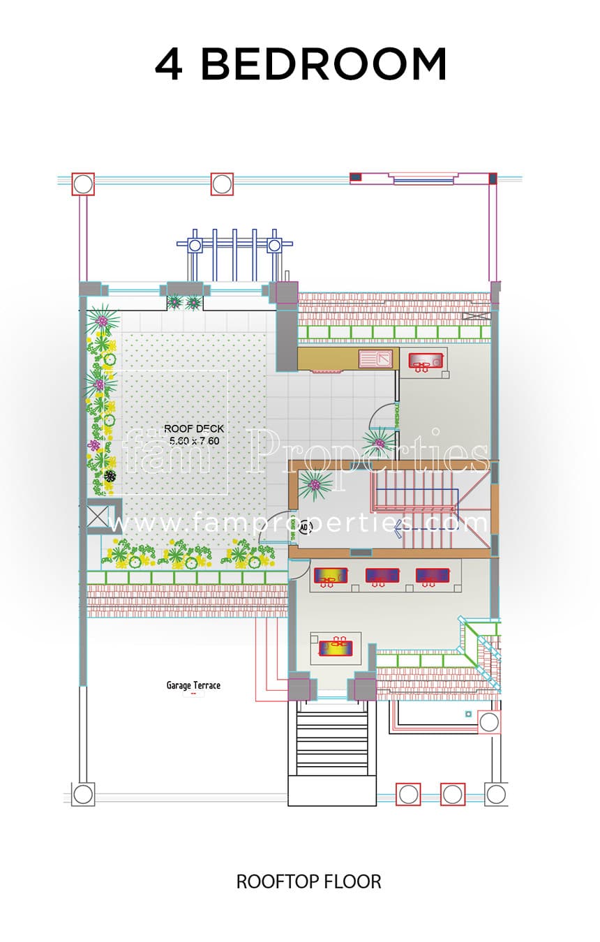 Bloomingdale 4 Bedroom floor plan