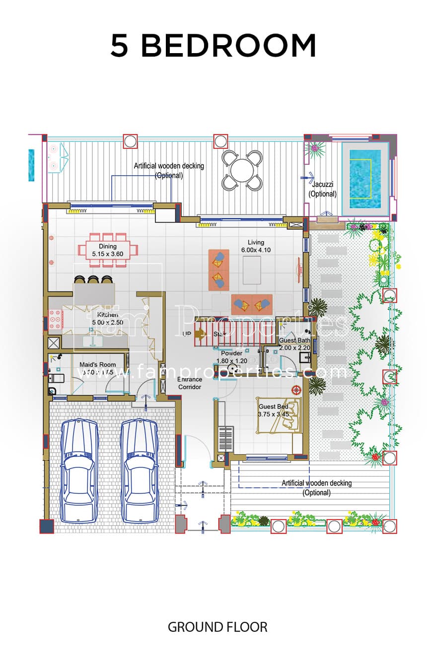Bloomingdale 5 Bedroom floor plan