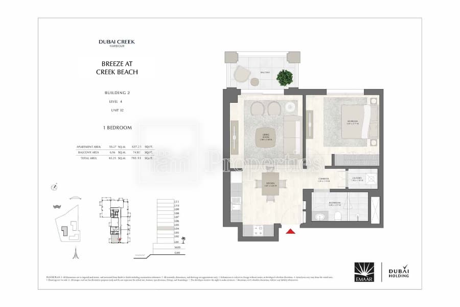 Dubai Creek Beach  floor plan