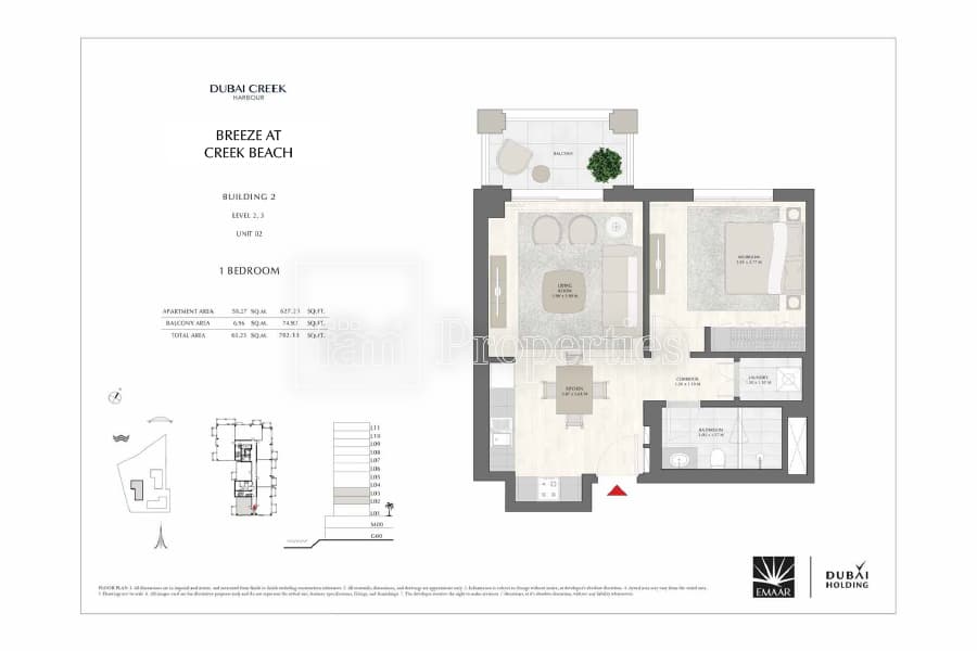 Dubai Creek Beach  floor plan