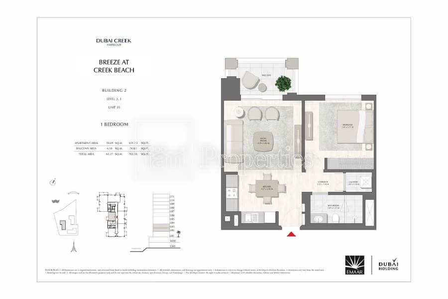 Dubai Creek Beach  floor plan