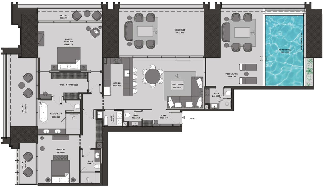 Burj Binghatti  floor plan
