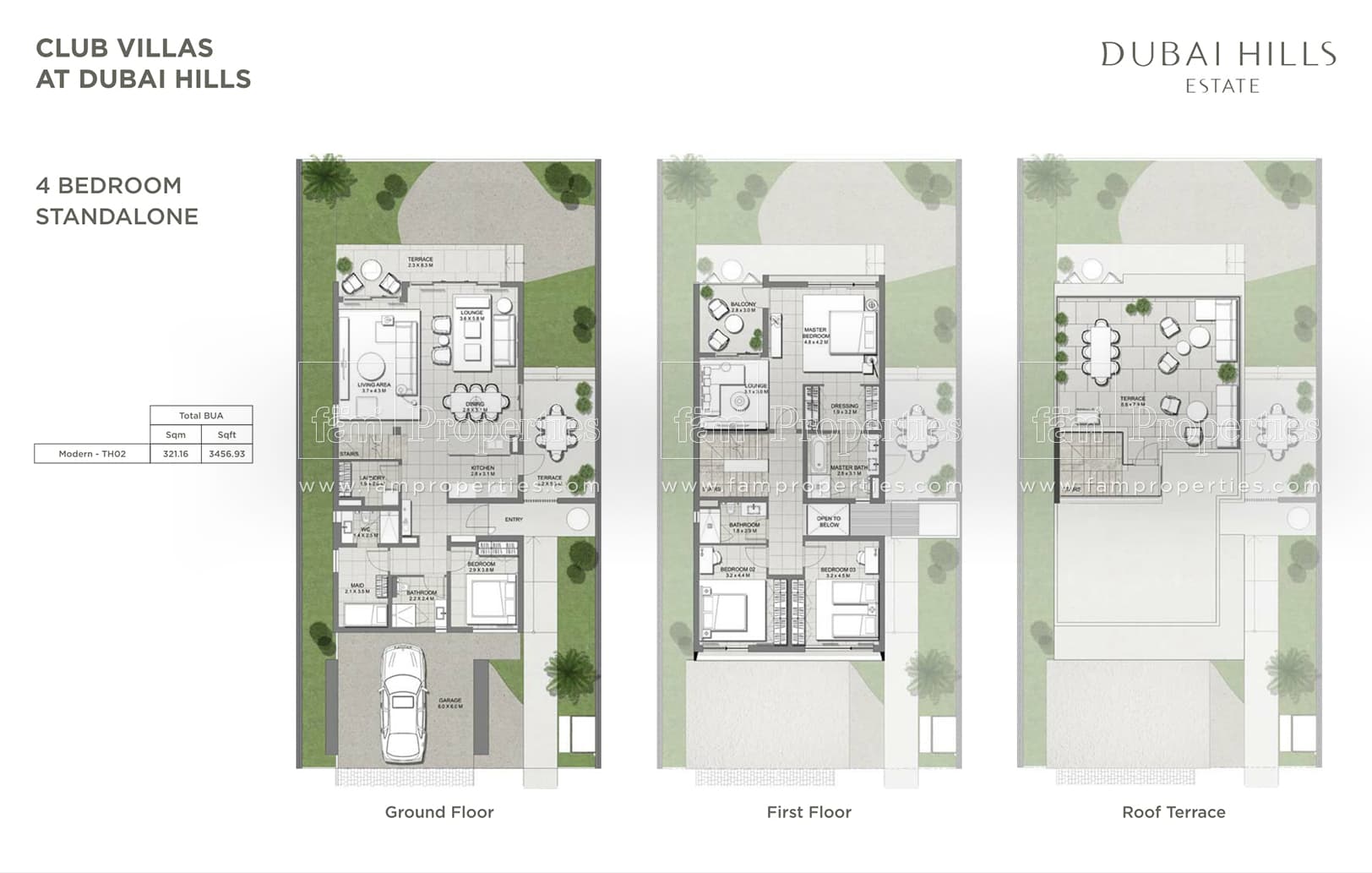 Club Villas 4 Bedroom Standalone Villa floor plan
