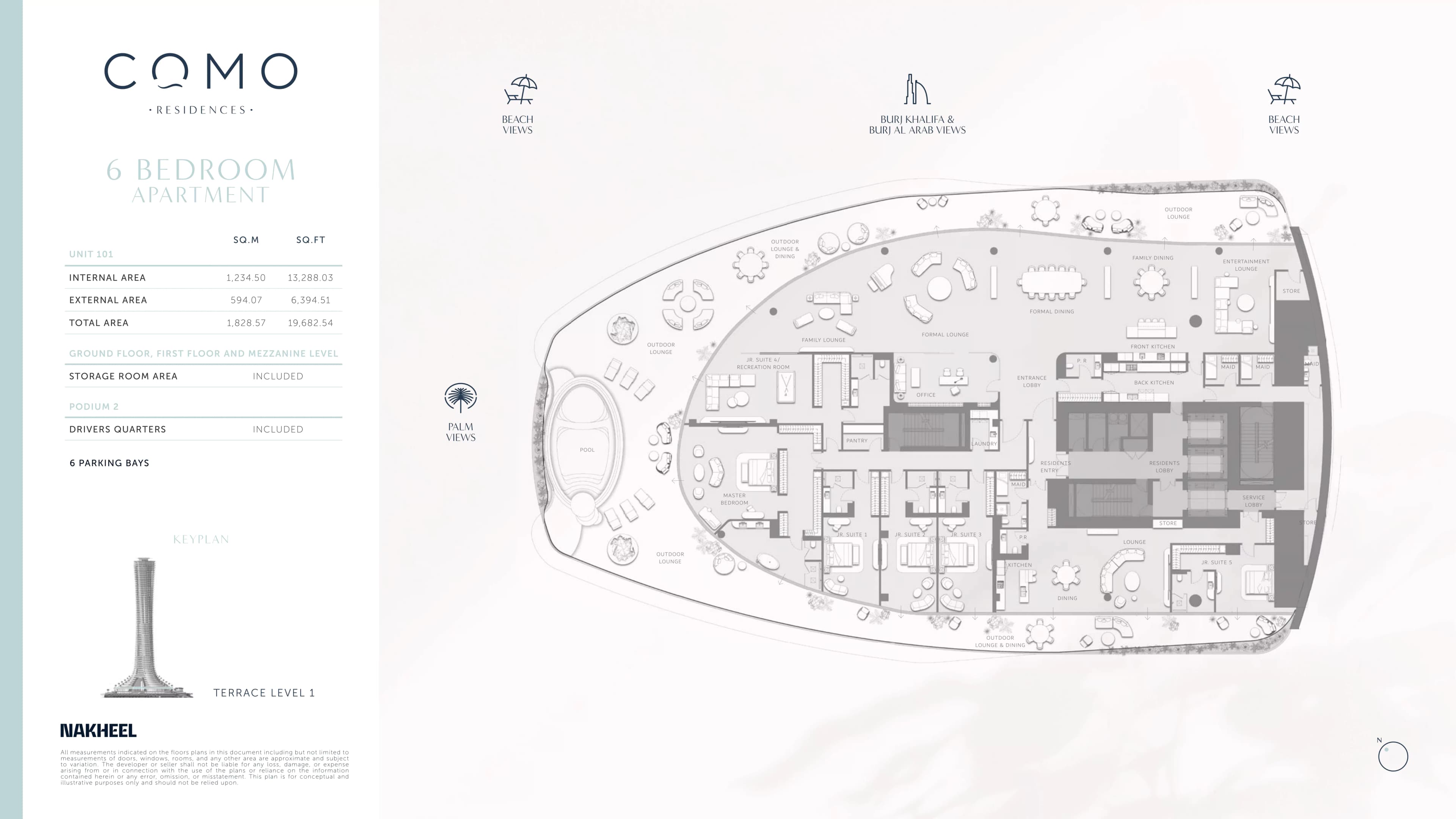 Como Residences  floor plan