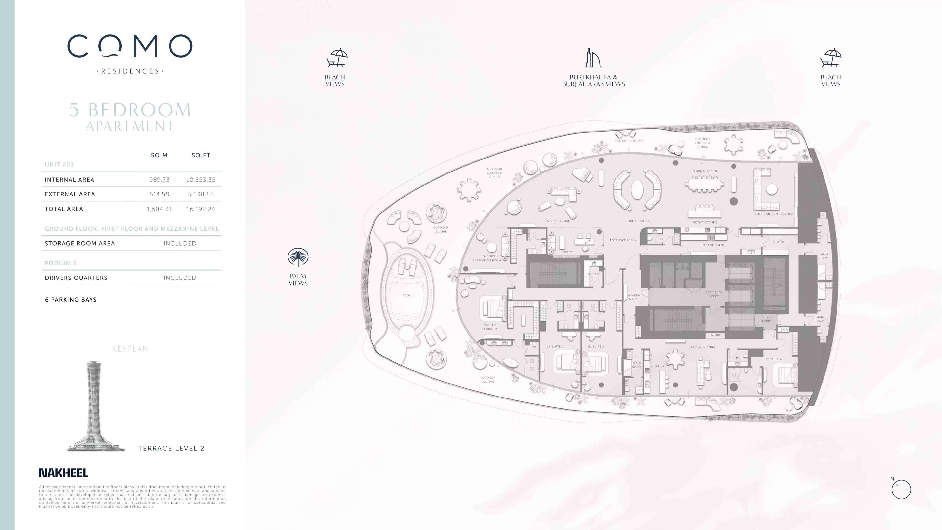 Como Residences  floor plan