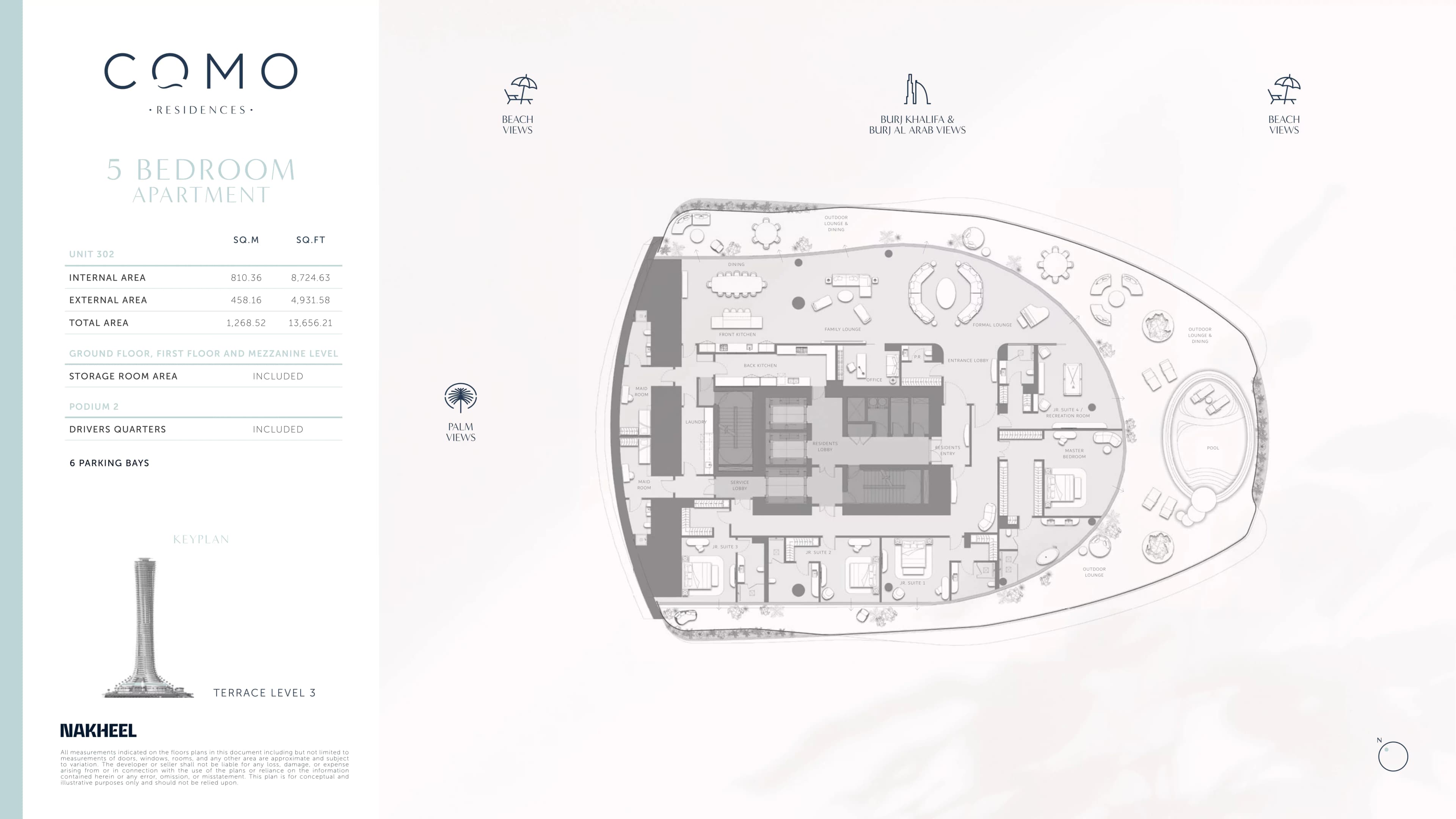 Como Residences  floor plan