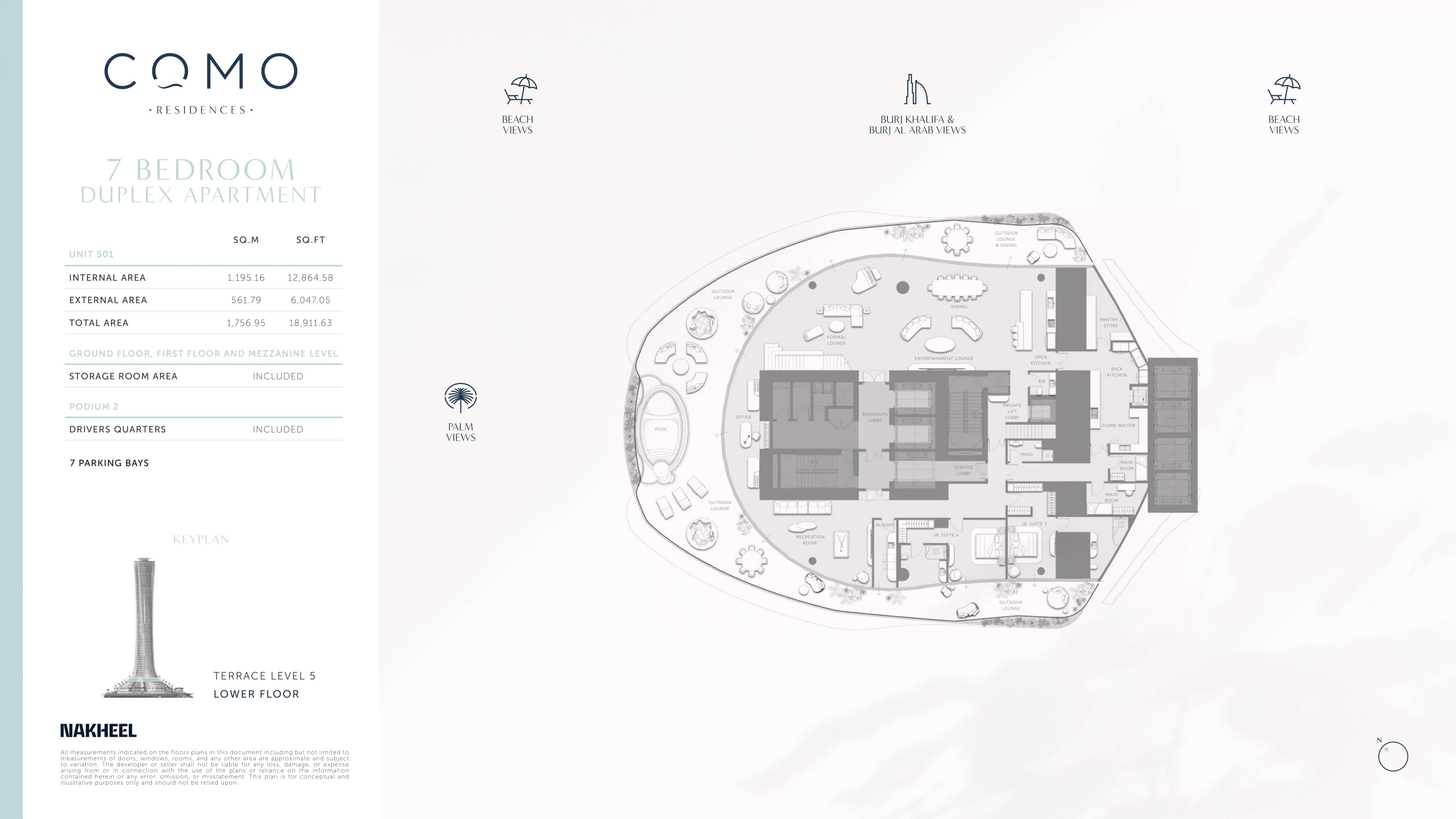 Como Residences  floor plan