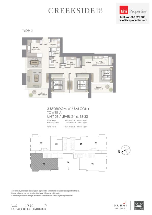 Creekside 18 3_Unit 03 floor plan