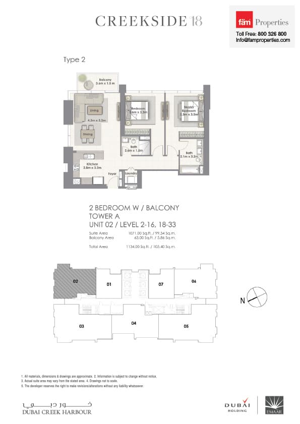 Creekside 18 2_Unit 02 floor plan
