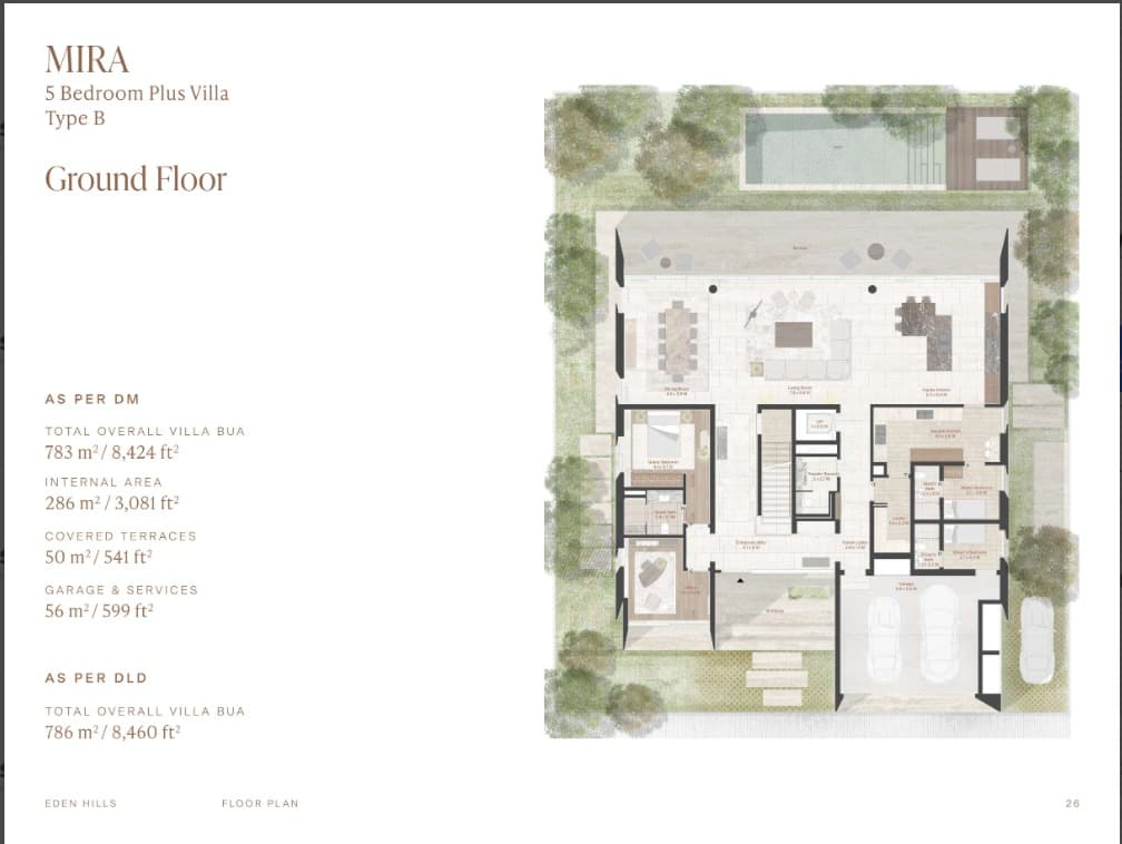 Eden Hills Villas Mira - 5 Bed Type B floor plan