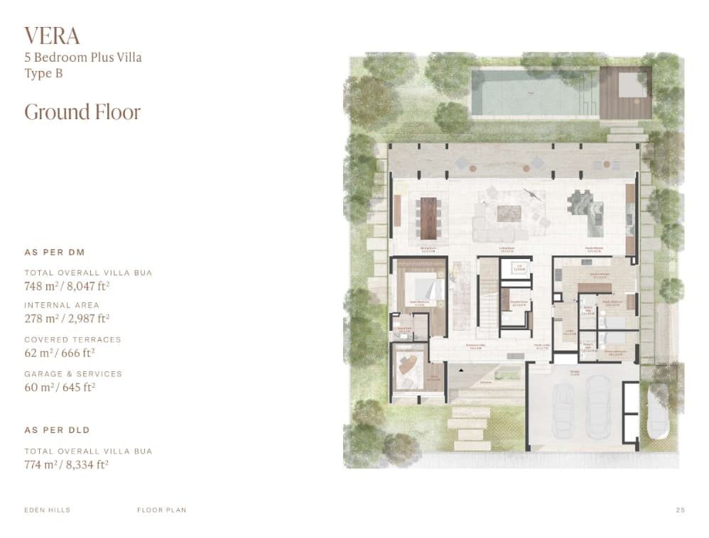 Eden Hills Villas Vera - 5 Bed Type B floor plan