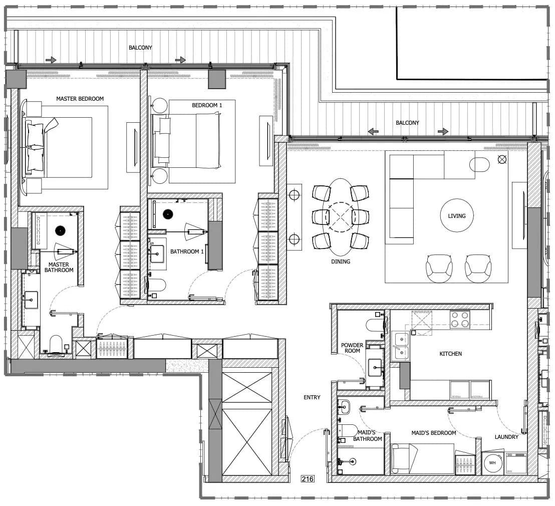 Eden House The Canal  floor plan