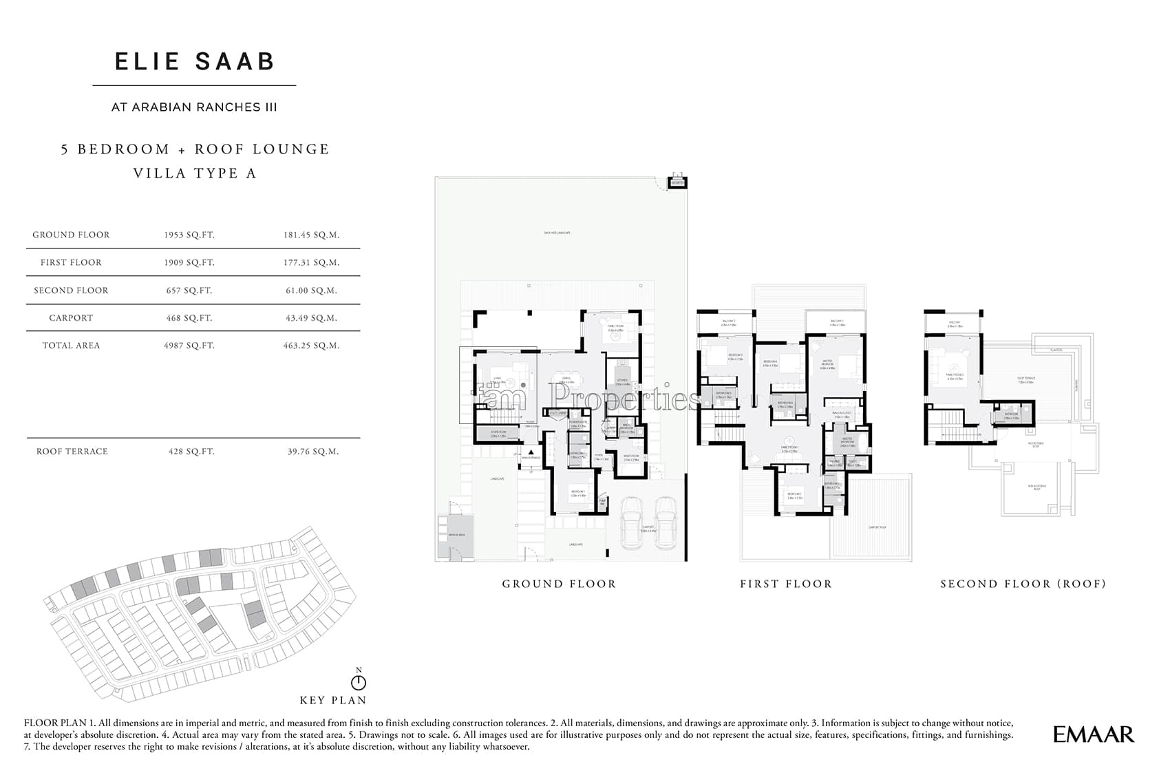Arabian Ranches 3 5 bedroom floor plan