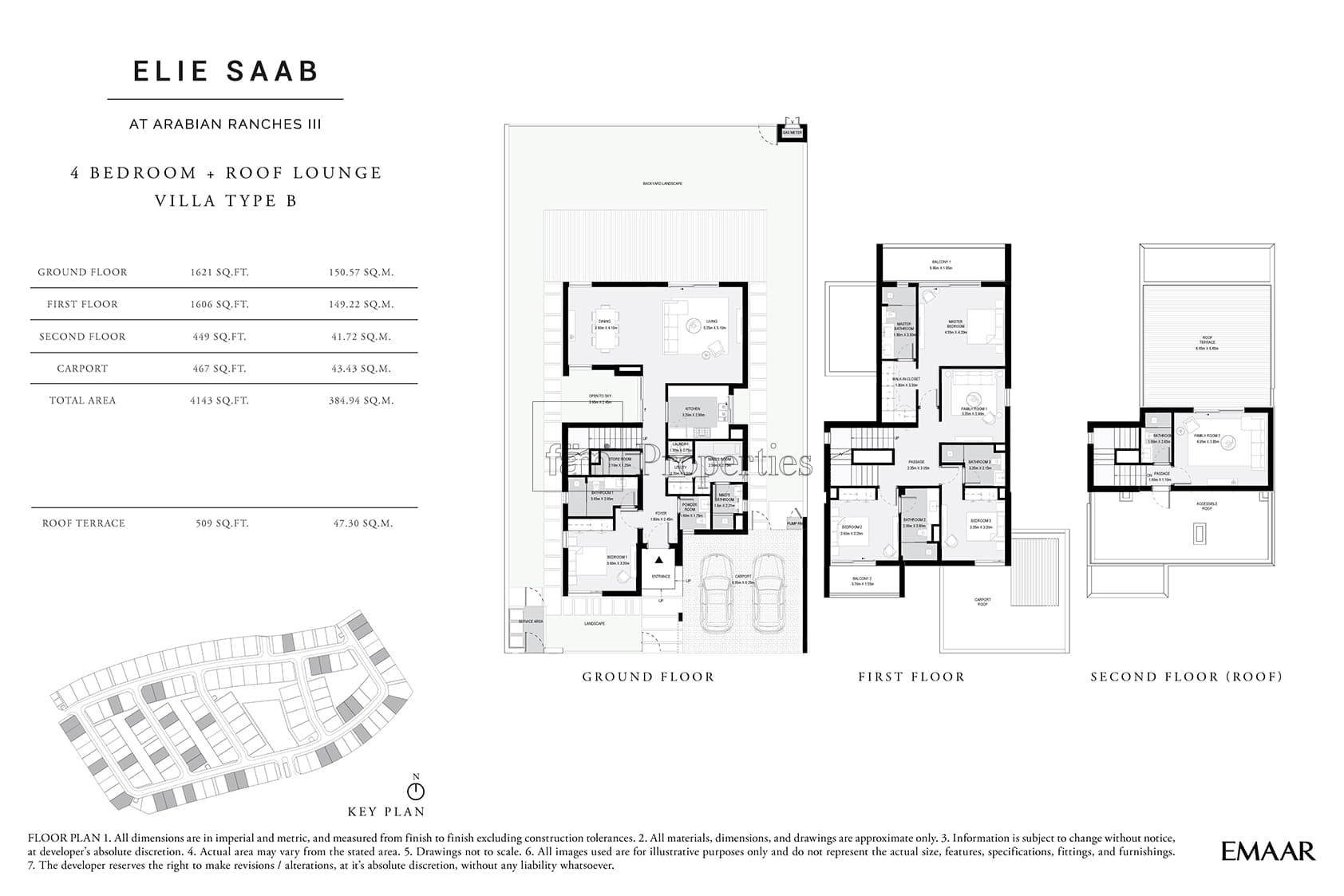 Arabian Ranches 3 4 bedroom floor plan