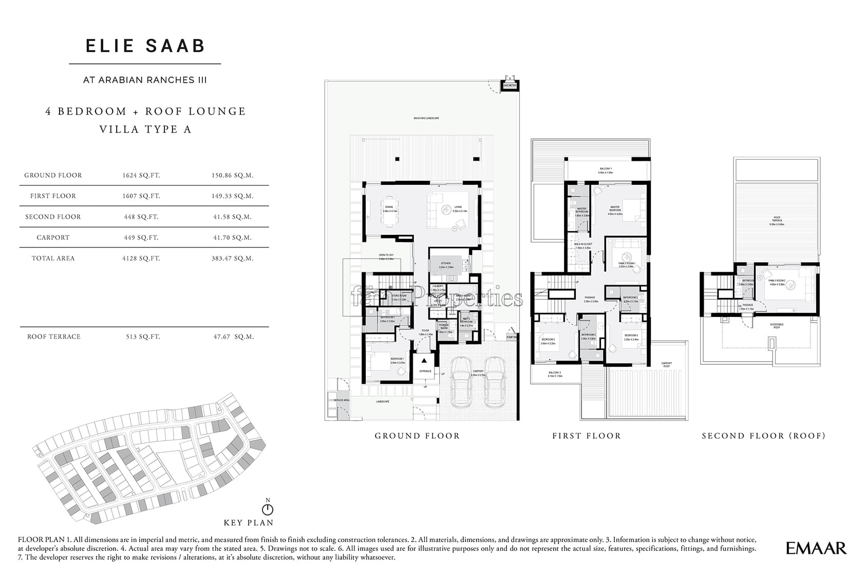 Arabian Ranches 3 4 bedroom floor plan
