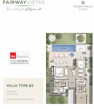 Fairway Vistas Villas 6 BD - Villa Type B2 - GF floor plan