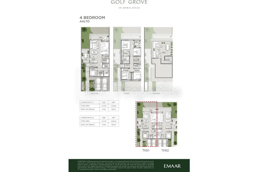 Golf Grove 4 Bedroom floor plan