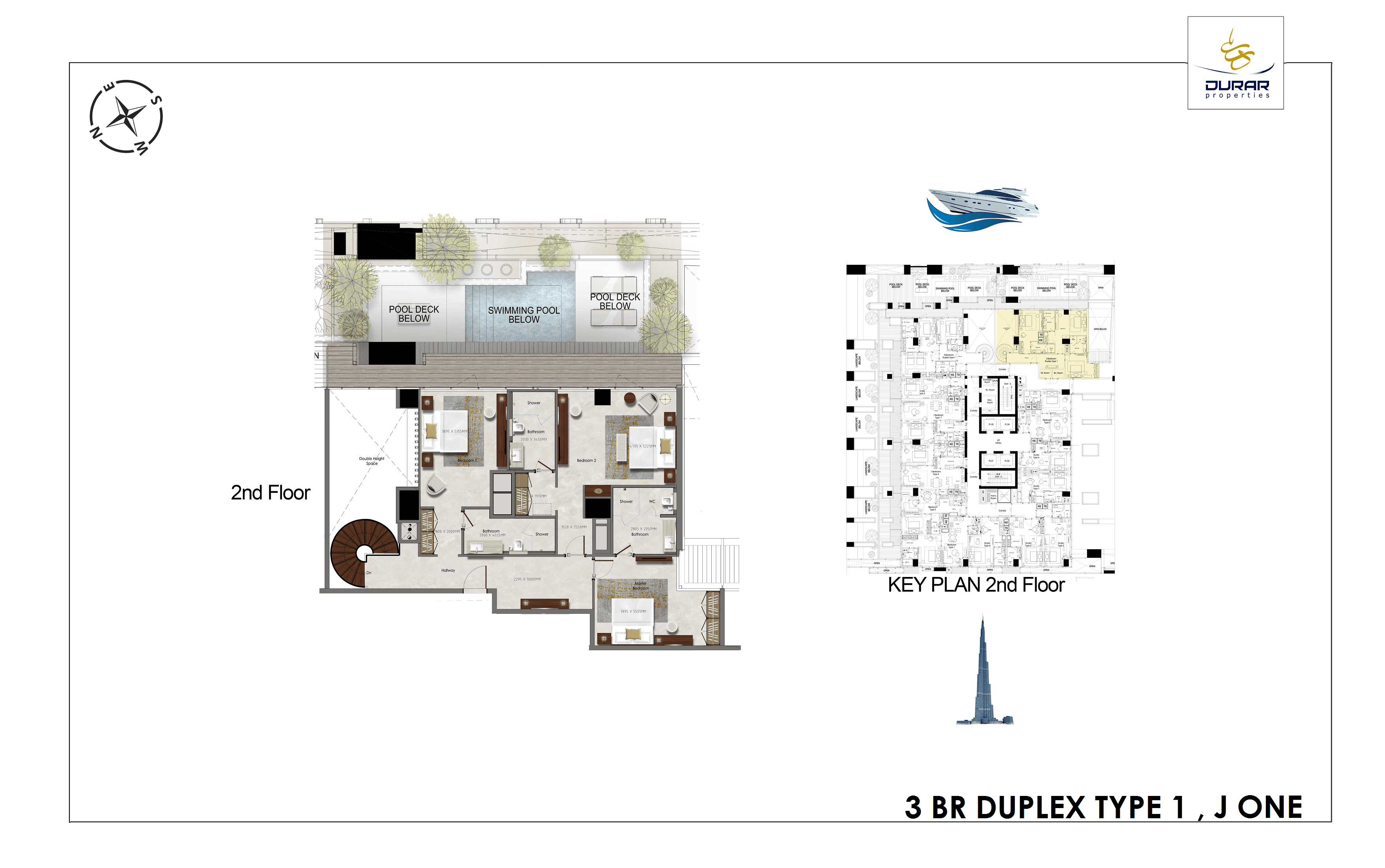 Da Vinci Tower 3 Bedroom floor plan