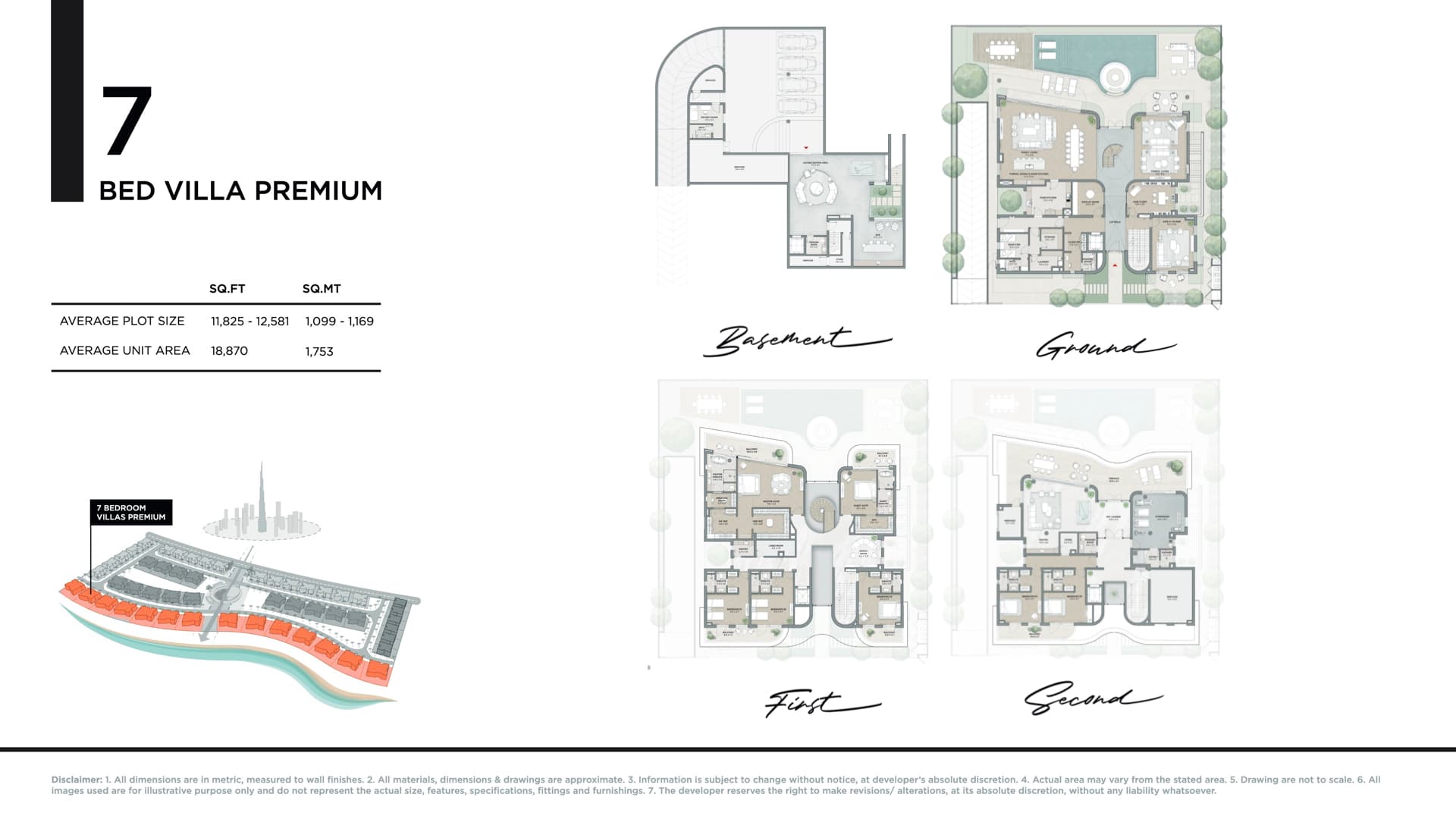 Karl Lagerfeld Villas 7BR - Villa Premium floor plan