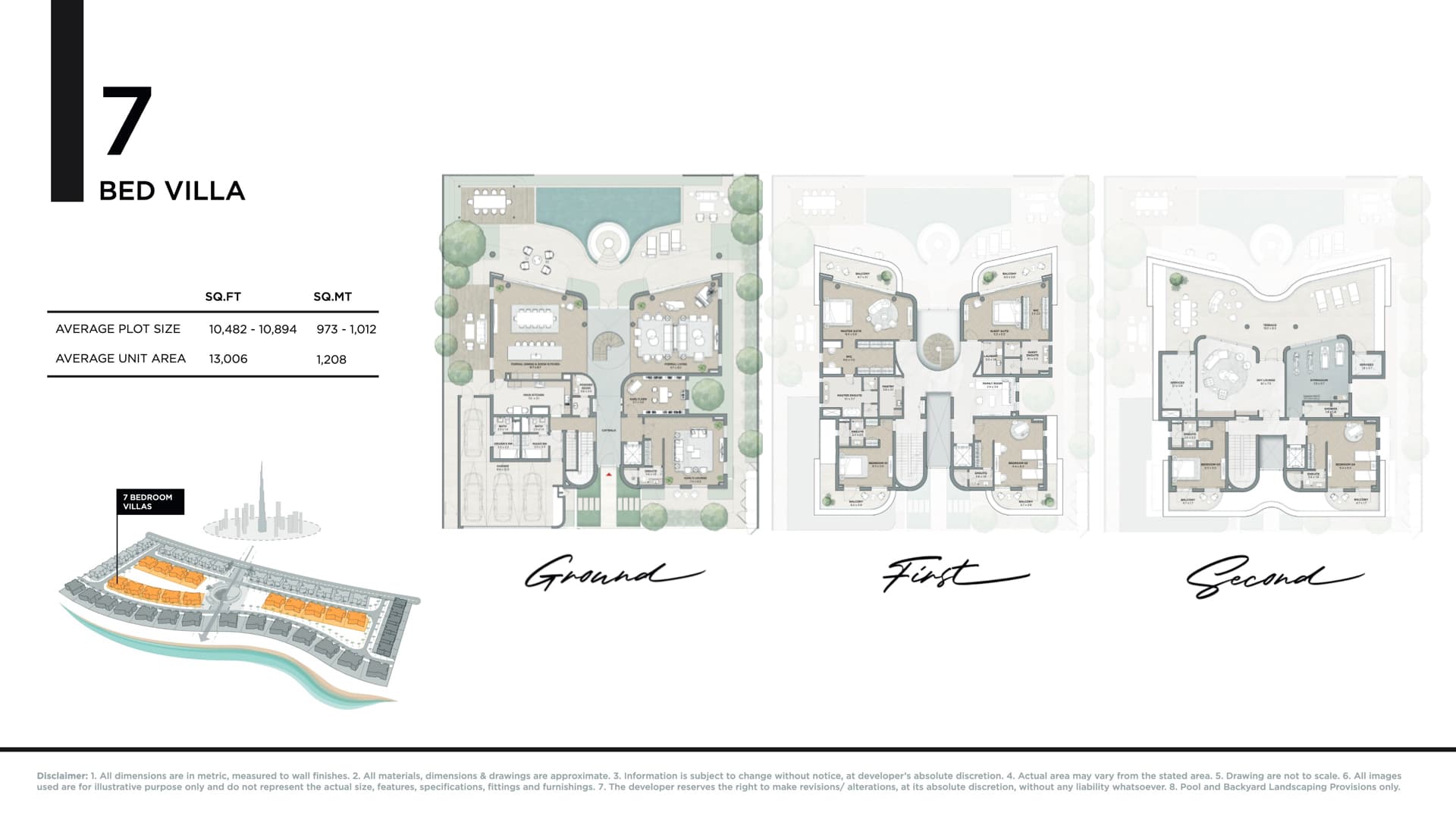 Karl Lagerfeld Villas 7BR - Villa floor plan