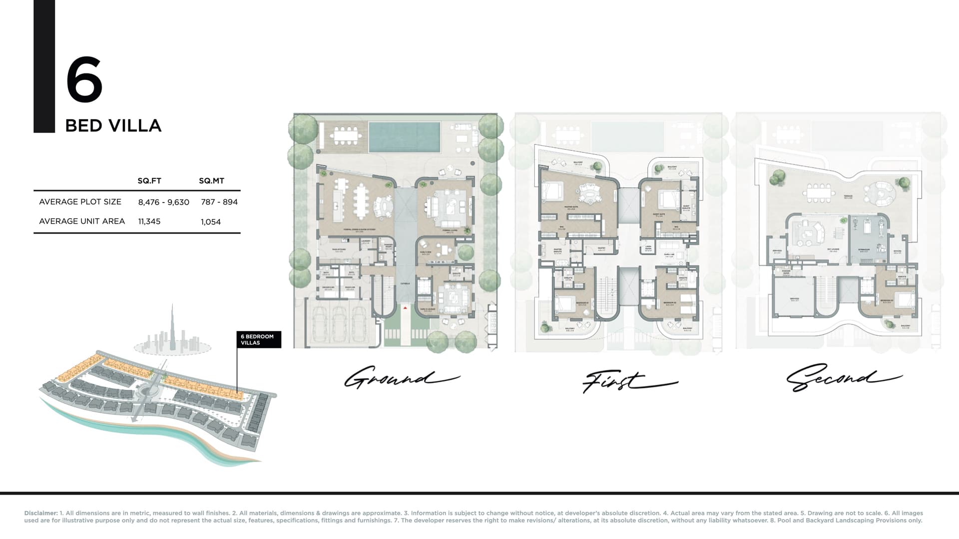 Karl Lagerfeld Villas 6BR - Villa floor plan