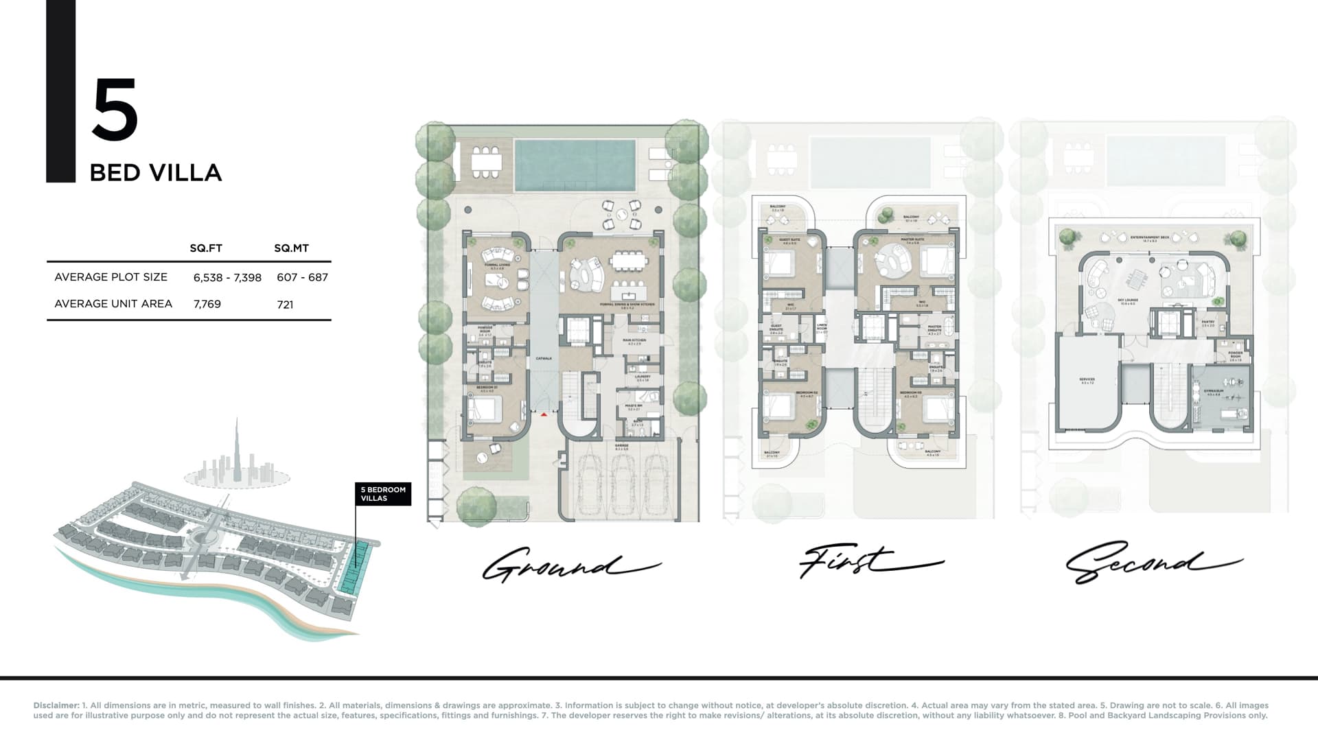 Karl Lagerfeld Villas 5BR - Villa floor plan