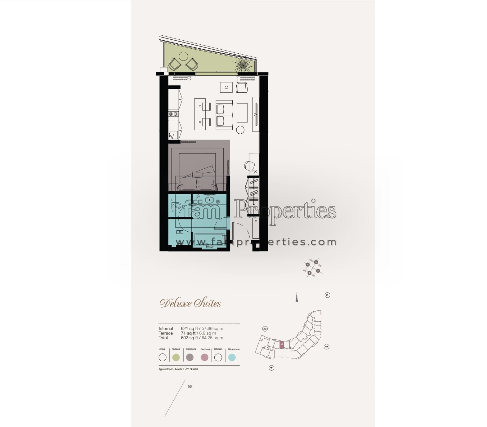 Kempinski Residences Deluxe Suites floor plan