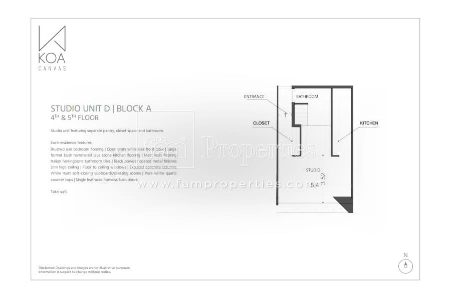 KOA Canvas Studio floor plan