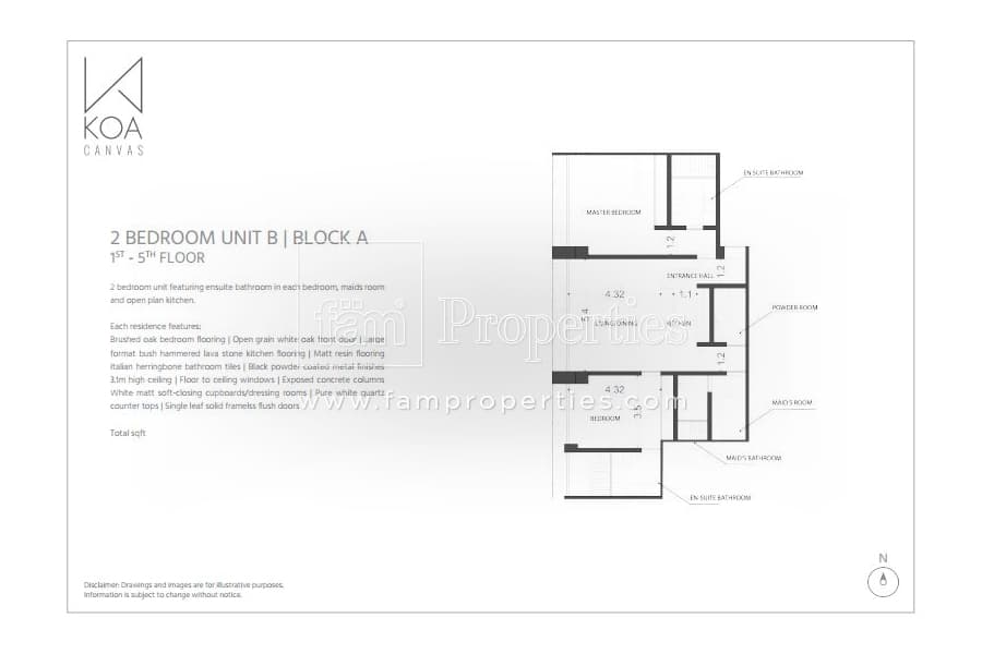 KOA Canvas 2 Bedroom floor plan