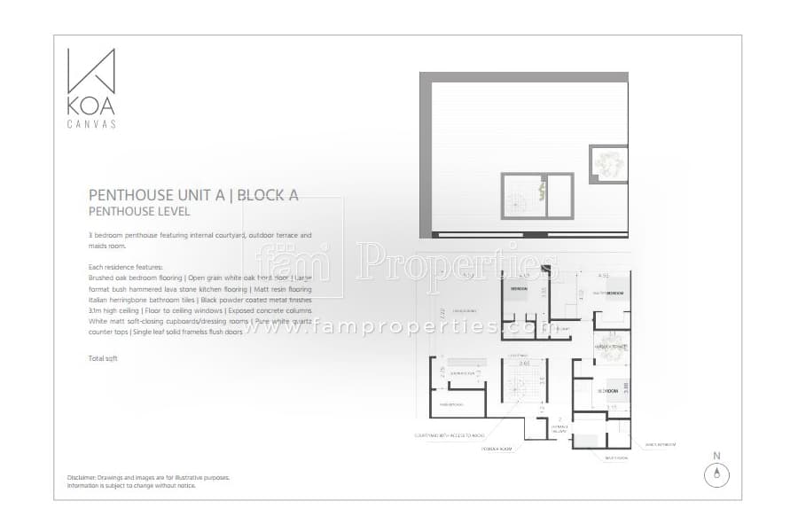 KOA Canvas 3 Bedroom floor plan