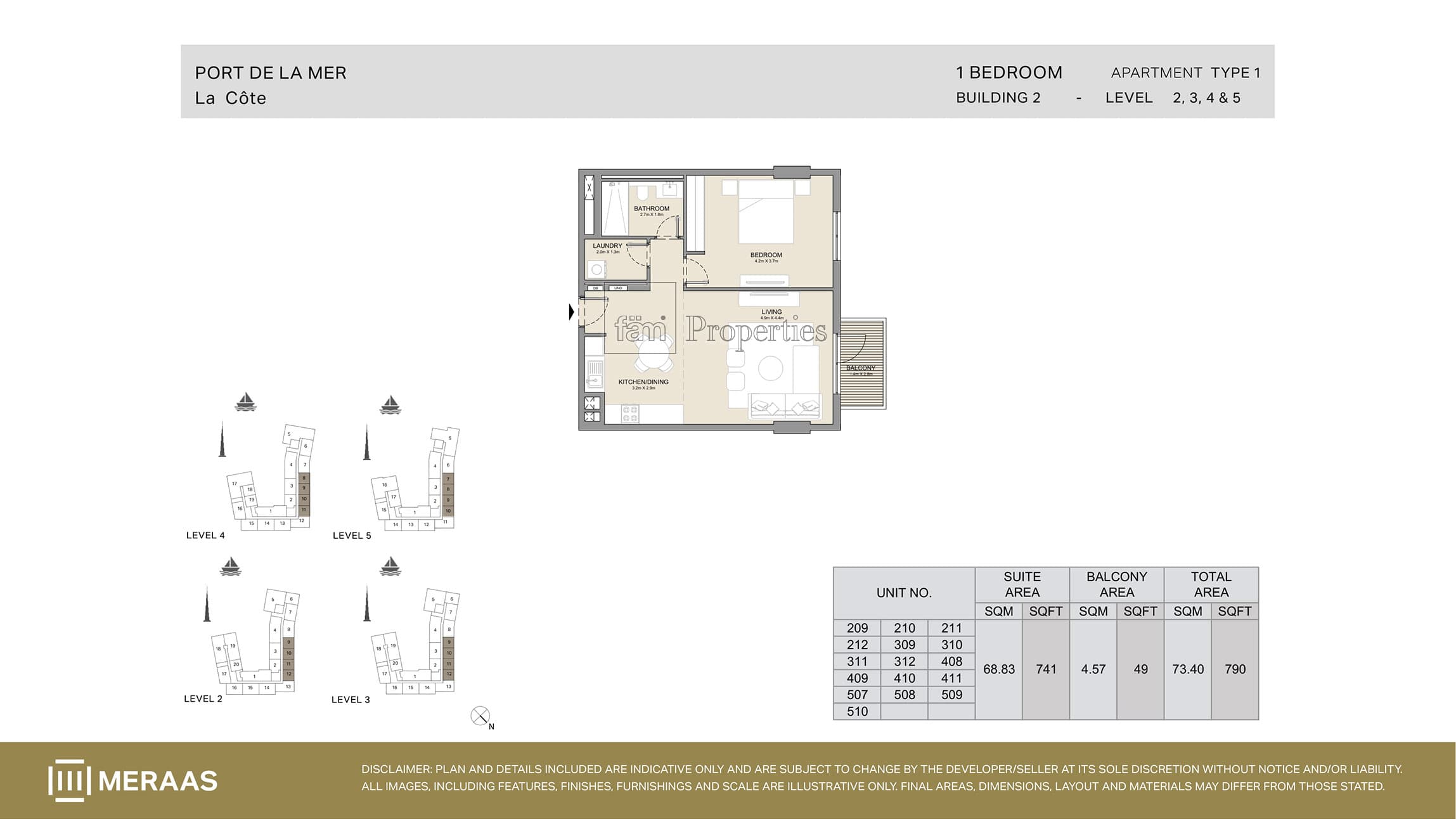 Port De La Mer Type 1 floor plan