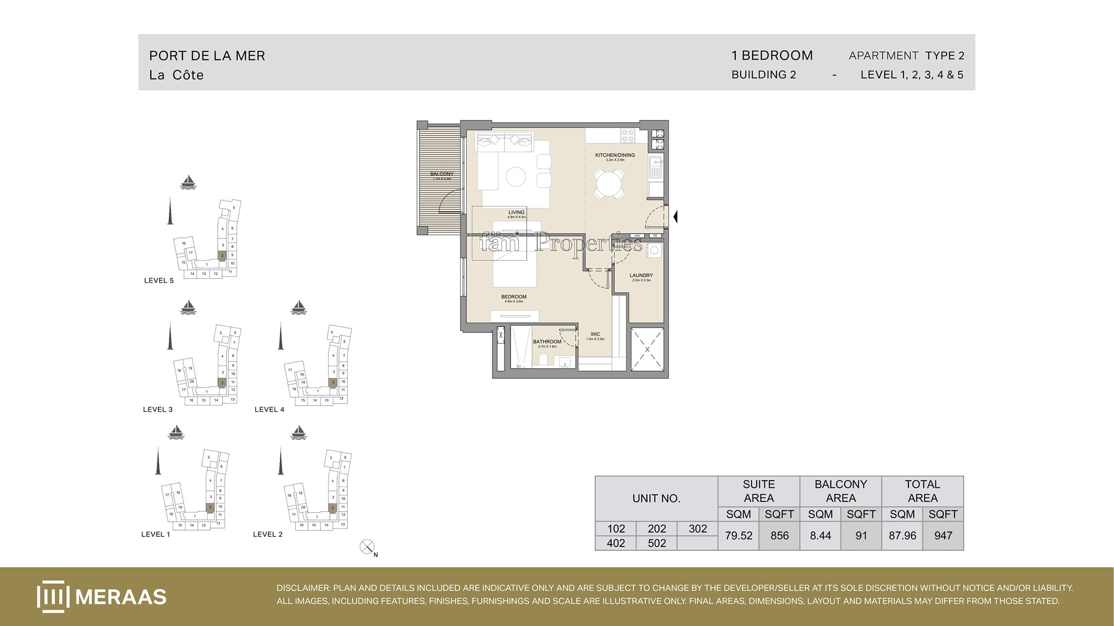 Port De La Mer Type 2 floor plan