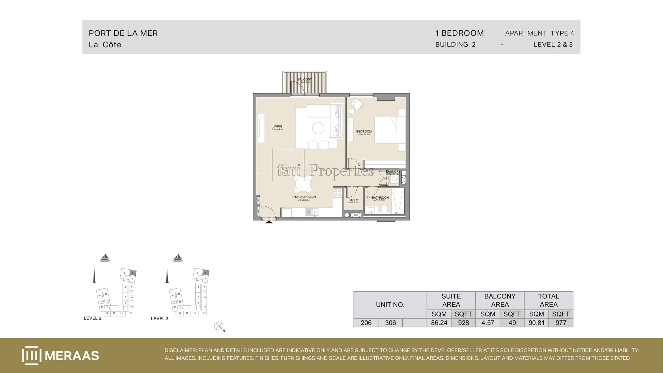 Port De La Mer Type 4 floor plan