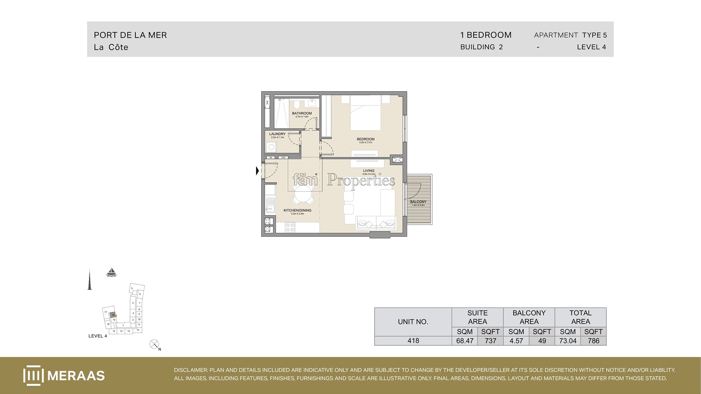 Port De La Mer Type 5 floor plan
